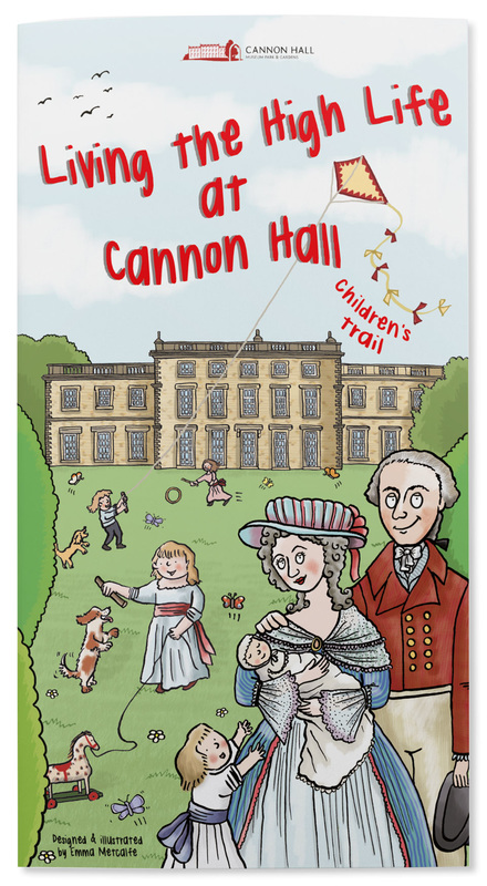 Living the High Life at Cannon Hall illustrated children's trail by Emma Metcalfe front cover